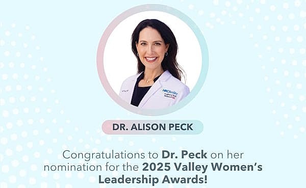 Dr. Alison Peck Nominated for Los Angeles Business Journal’s Valley Women’s Leadership Awards