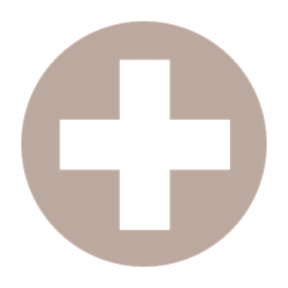 Plus sign in a circular background